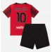 AC Milan Rafael Leao #10 Barnkläder Hemma matchtröja till baby 2023-24 Kortärmad (+ Korta byxor) Billigt